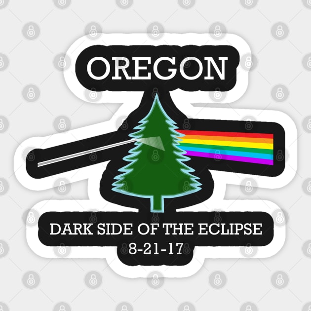 Oregon: Dark Side Of The Eclipse 8-21-17 Sticker by FanboyMuseum